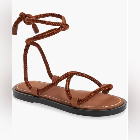 Rag & Bone Infinity Sandal (Women) Henna Brown Size 6.5 - Picture 1 of 8